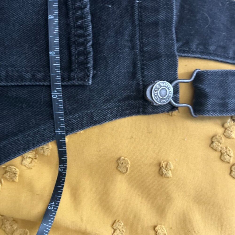 Old Navy Black Denim Overalls - Picture 4 of 7